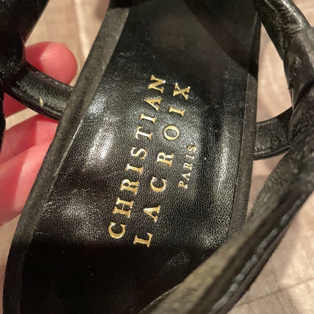 Christian LACROIX Paris Twist Front Sling Back Sandals